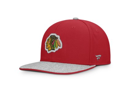 Pánska šiltovka Chicago Blackhawks NHL Loden Structured Adjustable Flat Brim Cap