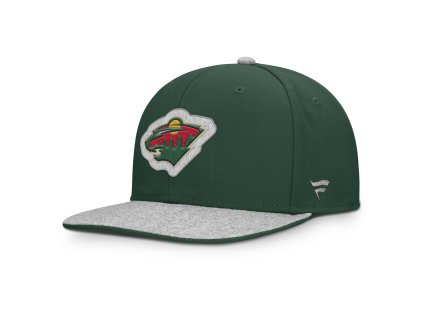 Pánska šiltovka Minnesota Wild NHL Loden Structured Adjustable Flat Brim Cap