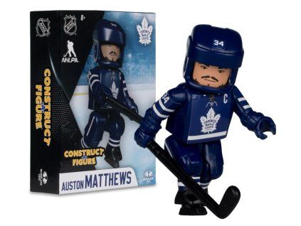 Figúrka Auston Matthews #34 Toronto Maple Leafs NHL Construct Figure