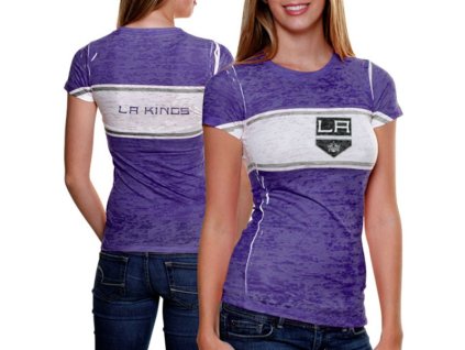 Dámské tričko - Big Stripe - Los Angeles Kings NHL - modré
