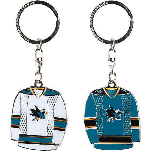 JF Sports Canada Přívěšek - Jersey - San Jose Sharks NHL - 2 kusy
