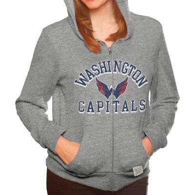 Original Retro Brand Dámská mikina Washington Capitals NHL Tri-Blend Full Zip Veľkosť: M