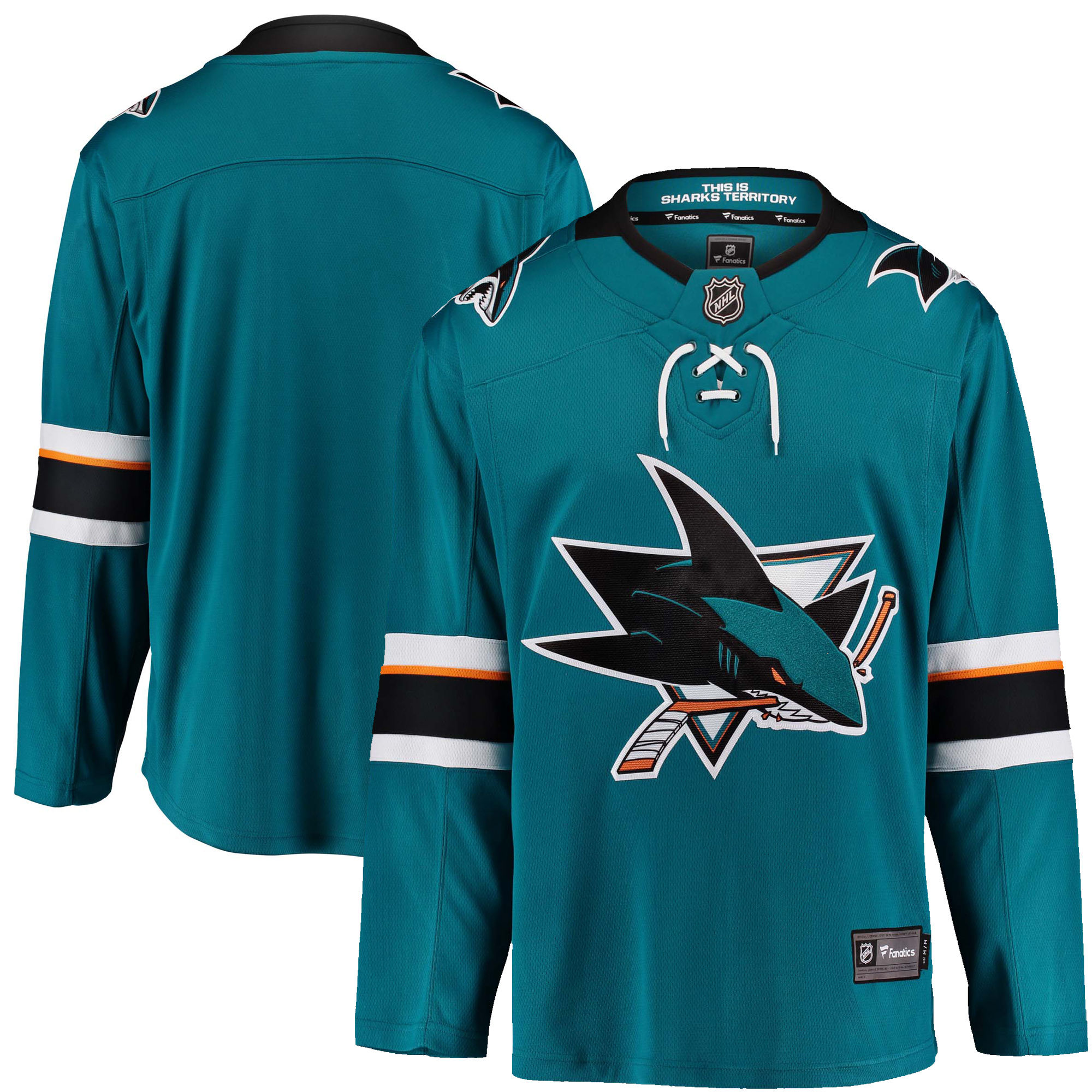 Fanatics Pánský dres San Jose Sharks NHL Breakaway Home Jersey Veľkosť: XXL