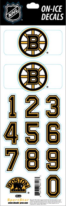 E-shop SportStar Samolepky na Helmu Boston Bruins NHL Decals