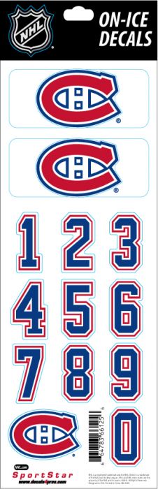 E-shop SportStar Samolepky na Helmu Montreal Canadiens NHL Decals