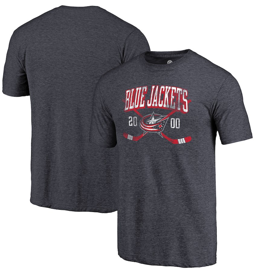 E-shop Fanatics Pánske tričko Columbus Blue Jackets NHL Vintage Line Shift Tri-Blend