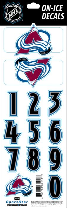 E-shop SportStar Samolepky na helmu Colorado Avalanche NHL Decals