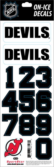 E-shop SportStar Samolepky na helmu New Jersey Devils NHL Decals