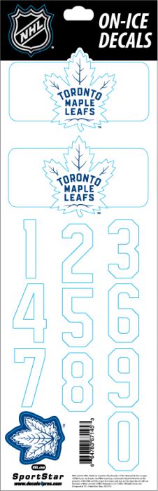 E-shop SportStar Samolepky na helmu Toronto Maple Leafs NHL Decals Royal