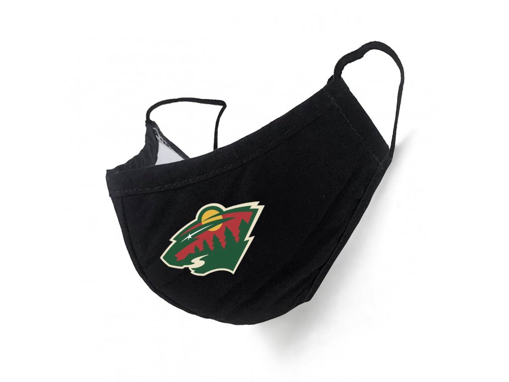 Rúško Minnesota Wild Black Veľkosť: Detská