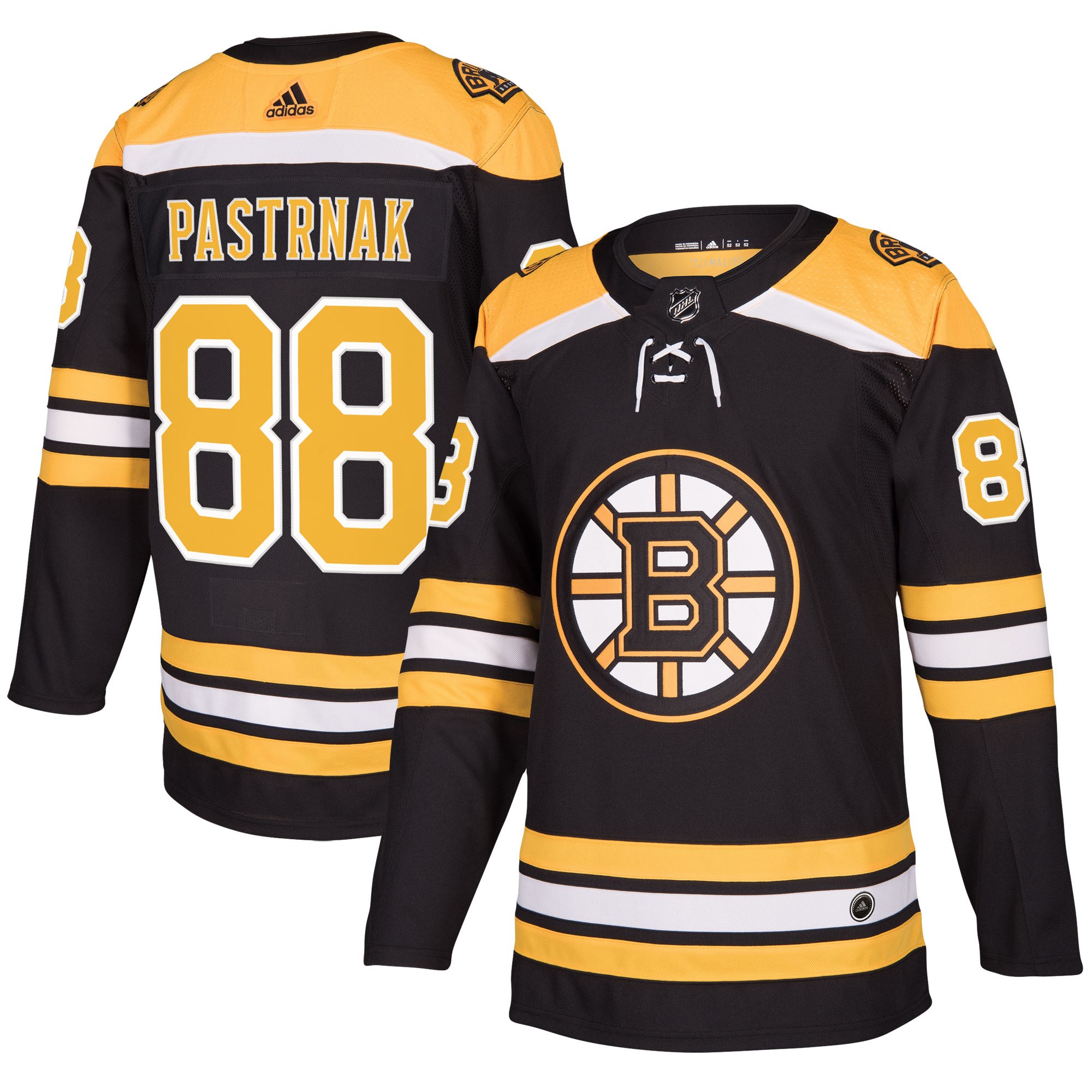 Adidas Dres Boston Bruins #88 David Pastrnak adizero Home Authentic Player Pro Veľkosť: S, Distribúcia: USA