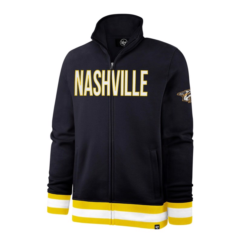 47 Brand Pánská mikina Nashville Predators NHL Full Blast ‘47 Legendary Track Jacket Veľkosť: M