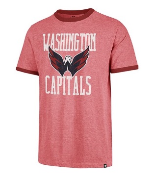47 Brand Pánské tričko Washington Capitals NHL Belridge '47 CAPITAL RINGER Tee Veľkosť: M