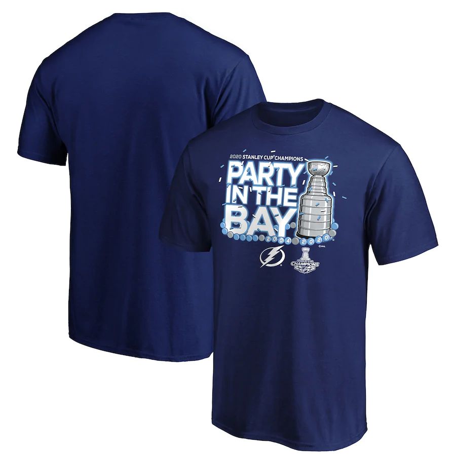 Fanatics Pánske tričko Tampa Bay Lightning 2020 Stanley Cup Champions Parade Celebration Last Stop Veľkosť: XXL