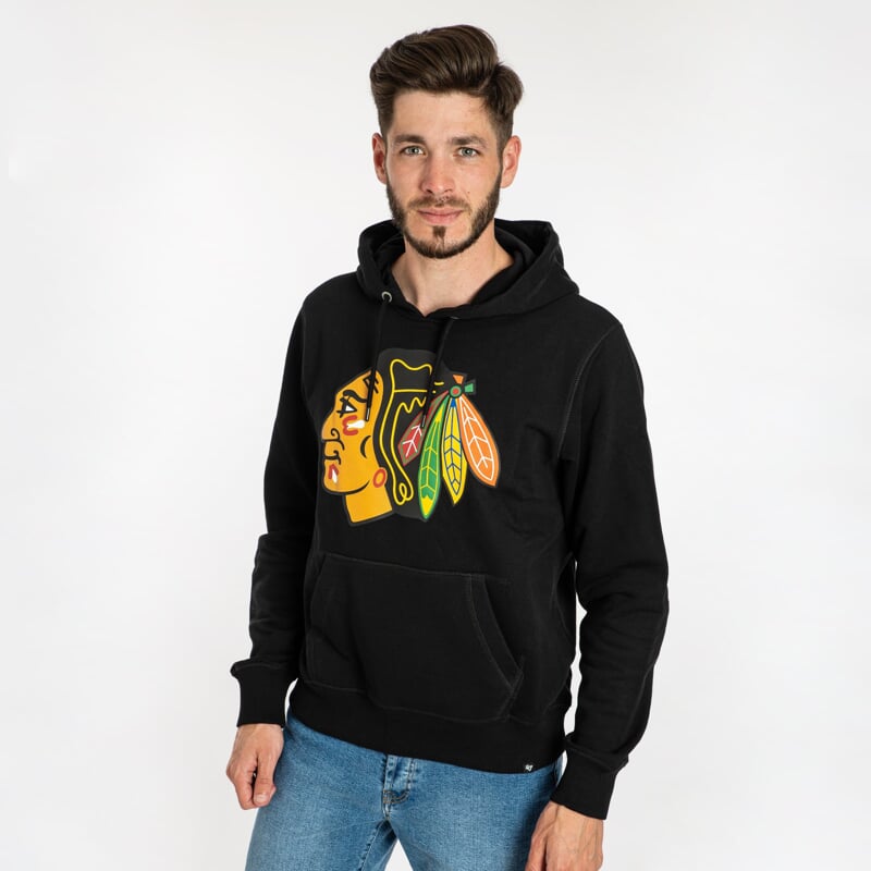 47 Brand Pánská mikina Chicago Blackhawks NHL Imprint Helix Pullover Hood Veľkosť: M