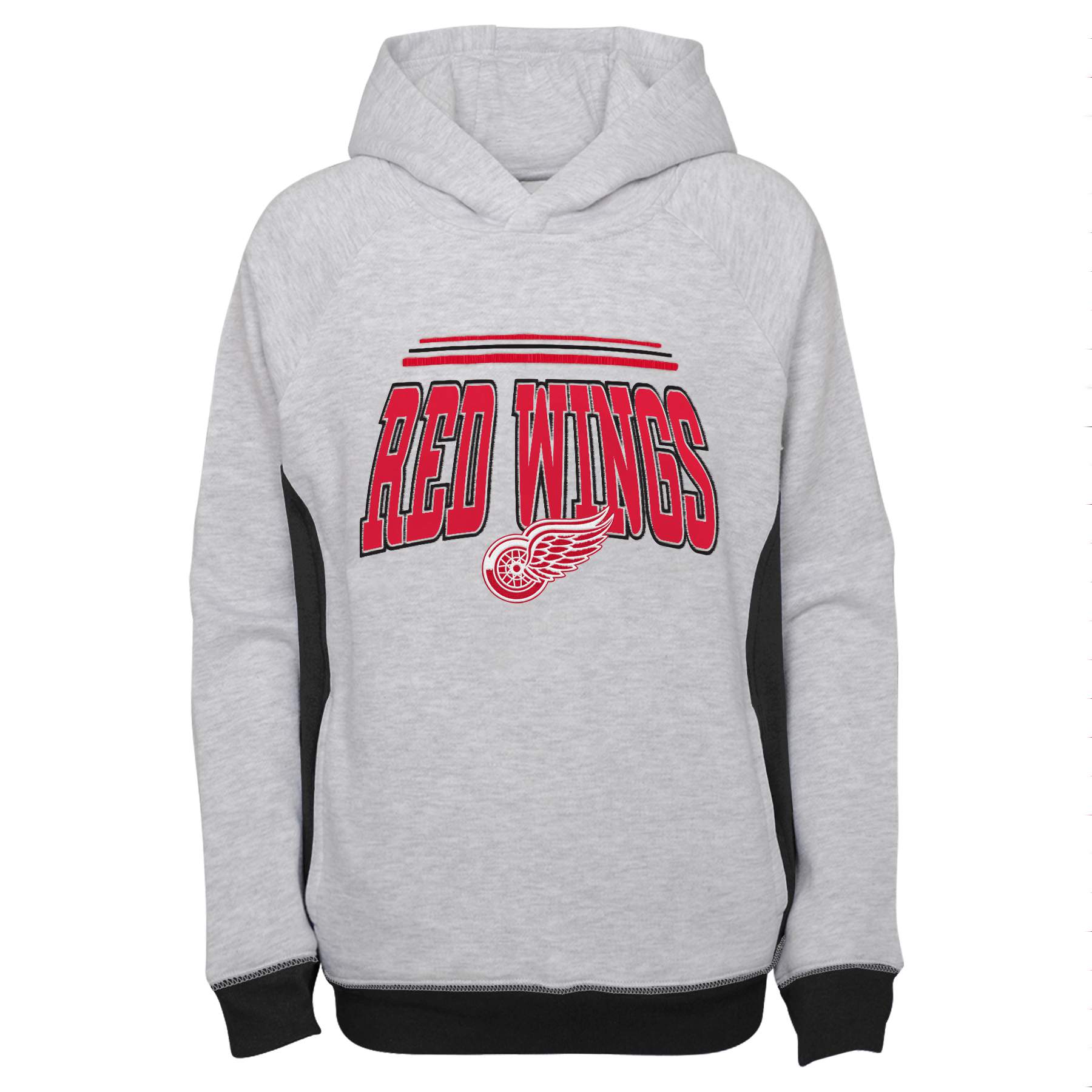 E-shop Outerstuff Detská mikina Detroit Red Wings NHL Power Play Raglan Pullover