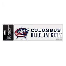 E-shop Wincraft Samolepka Columbus Blue Jackets NHL Logo Text Decal