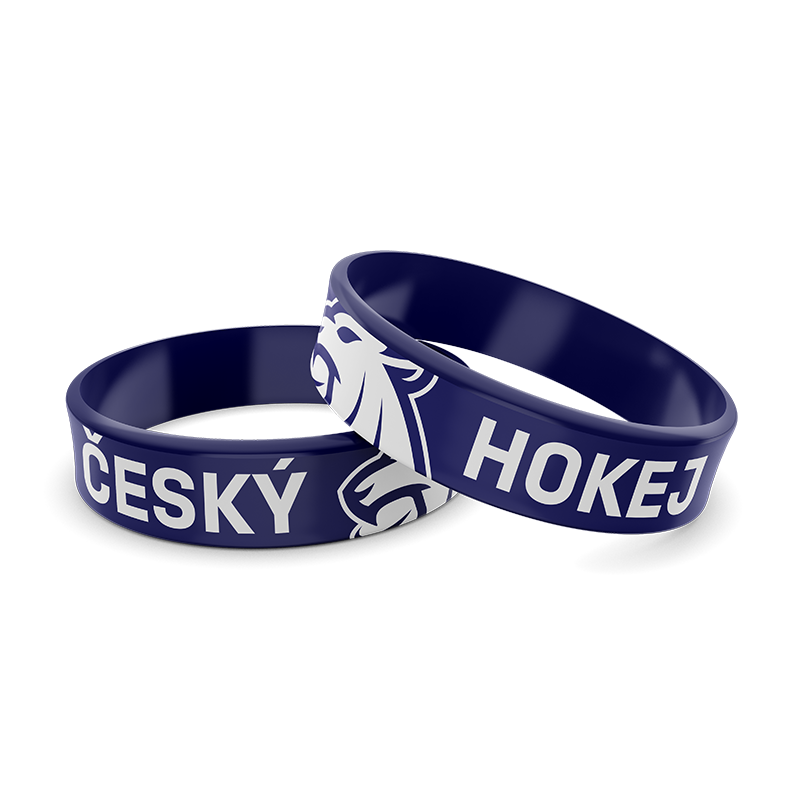 Střída SPORT Silikonový náramek dětský hlava lva ČH modrý