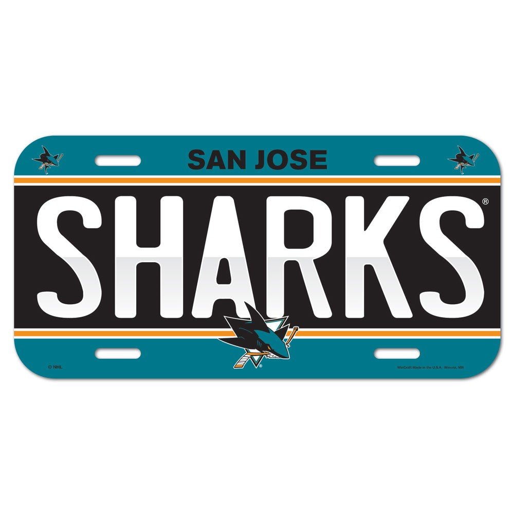 Wincraft Cedule San Jose Sharks License Plate Banner