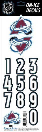 E-shop Sport Star Samolepky na helmu Colorado Avalanche NHL Decals Black