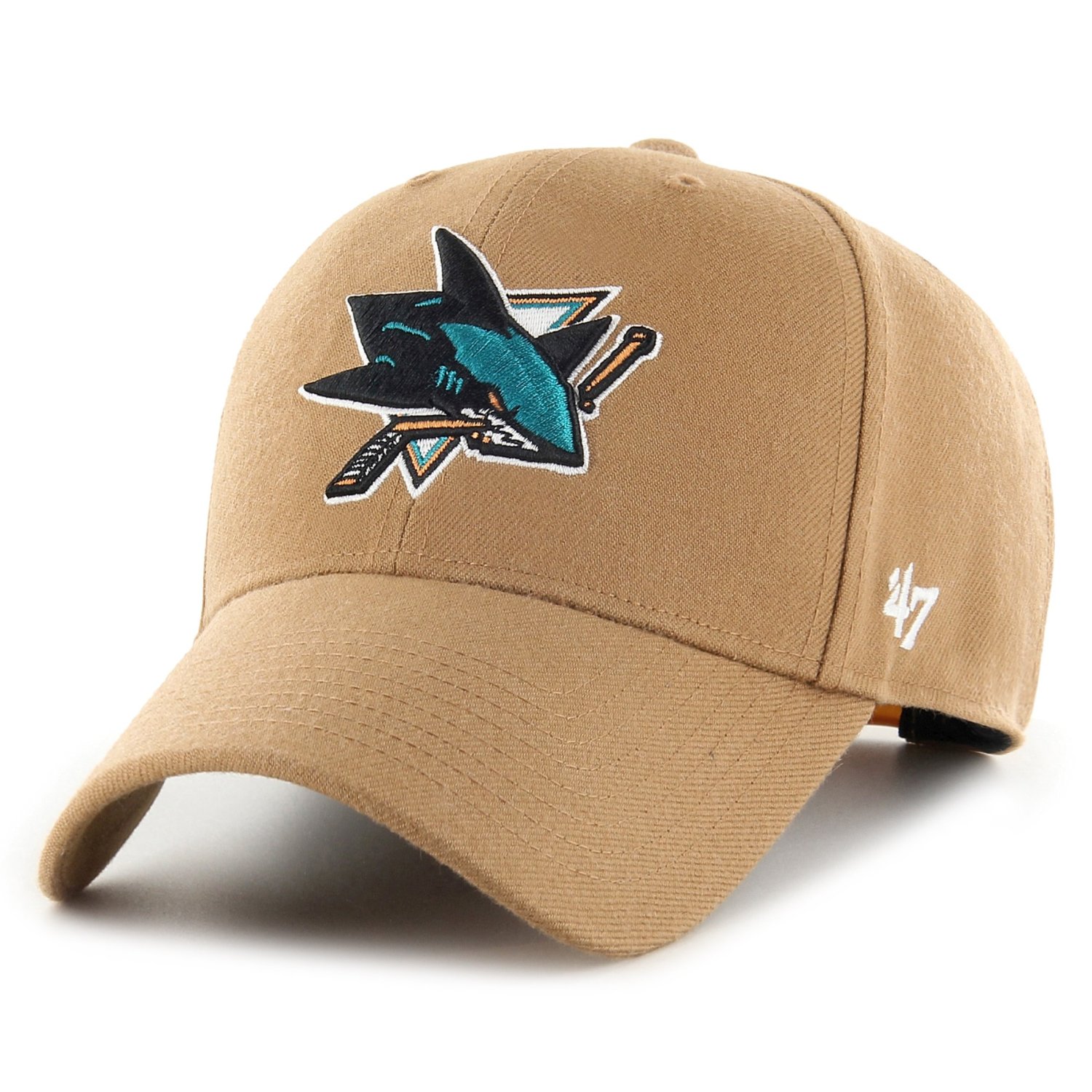 47 Brand Šiltovka San Jose Sharks ’47 MVP SNAPBACK camel beige