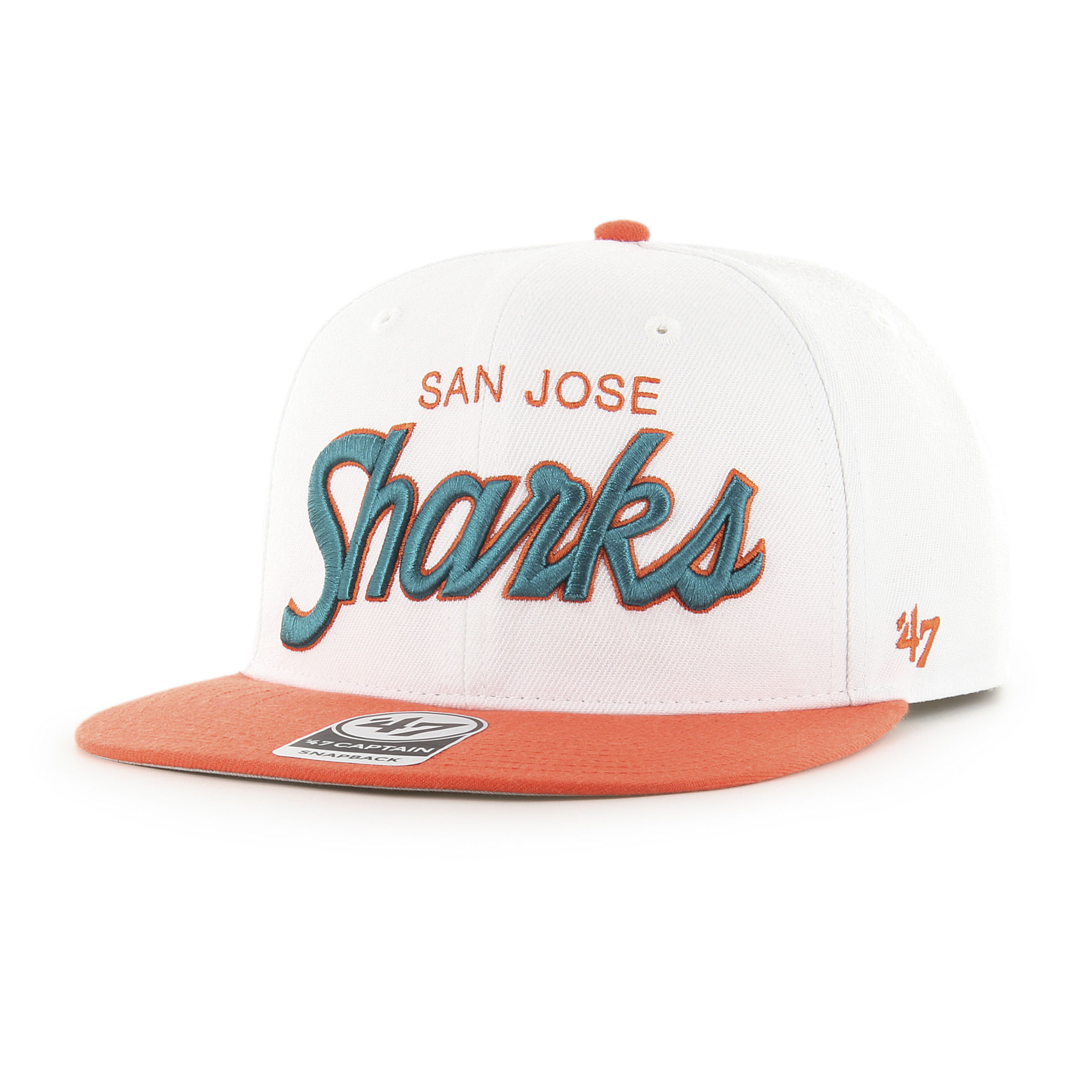 47 Brand Pánska Šiltovka San Jose Sharks Script Side Two Tone ’47 CAPTAIN NHL