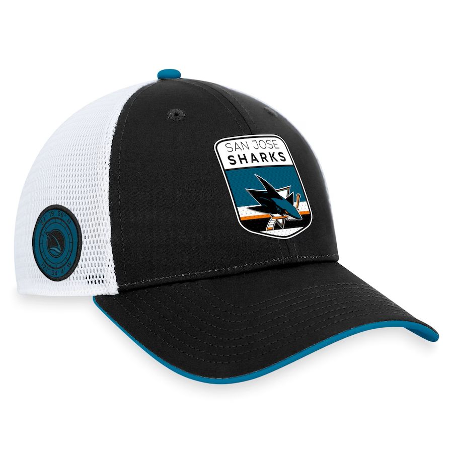 Fanatics Pánska Šiltovka San Jose Sharks Draft 2023 Podium Trucker Adjustable Authentic Pro
