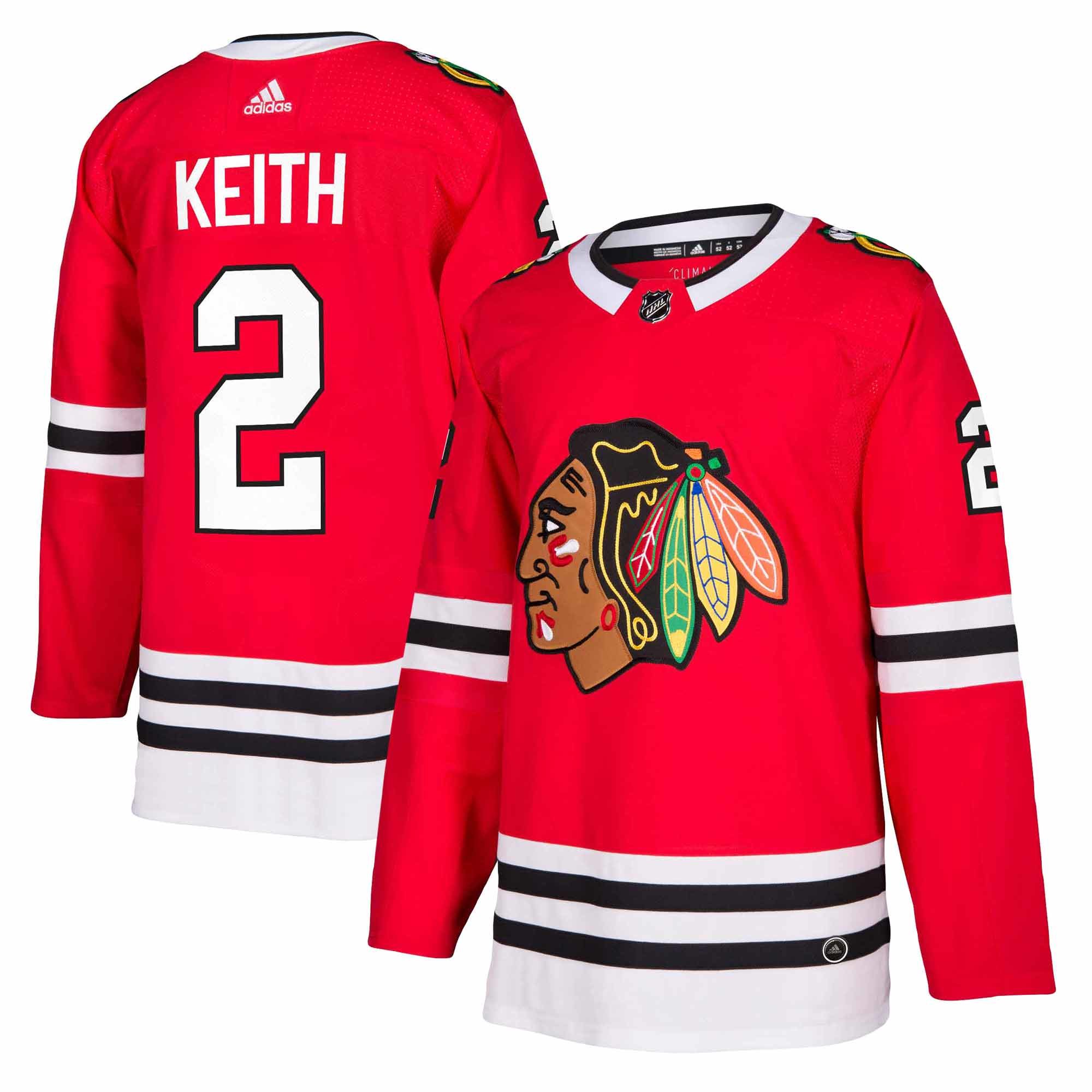 Adidas Dres Chicago Blackhawks #2 Duncan Keith adizero Home Authentic Player Pro Veľkosť: S, Distribúcia: USA