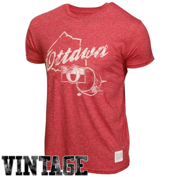 Original Retro Brand Pánské tričko Ottawa Senators NHL Mock Twist Veľkosť: M