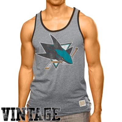 Original Retro Brand Pánské Tílko San Jose Sharks NHL Streaky Tri-Blend Veľkosť: S