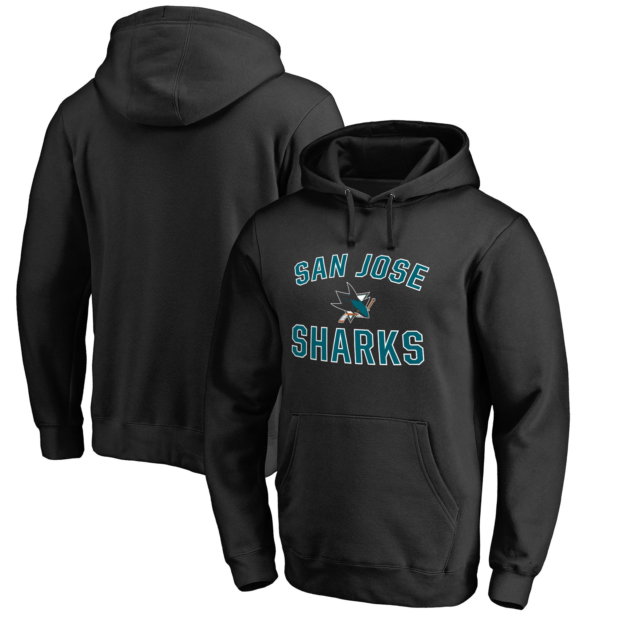 Fanatics Pánská mikina San Jose Sharks NHL Victory Arch Pullover Hoodie Veľkosť: L