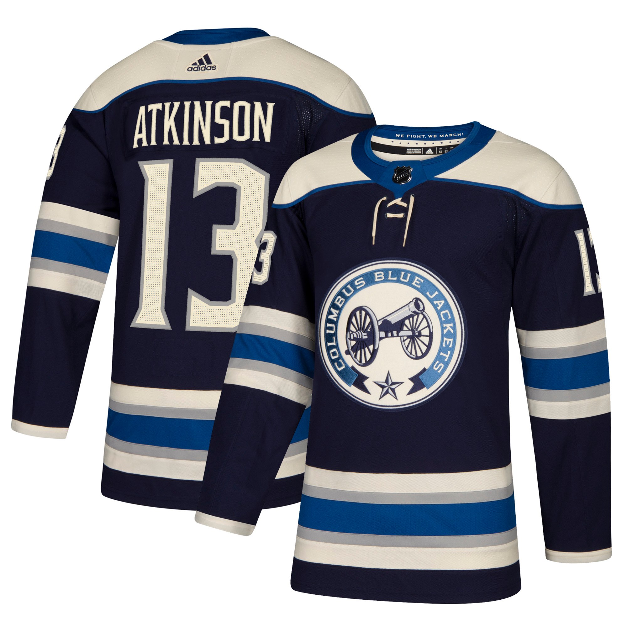 Adidas Dres Columbus Blue Jackets #13 Cam Atkinson adizero Alternate Authentic Player Pro Distribúcia: USA