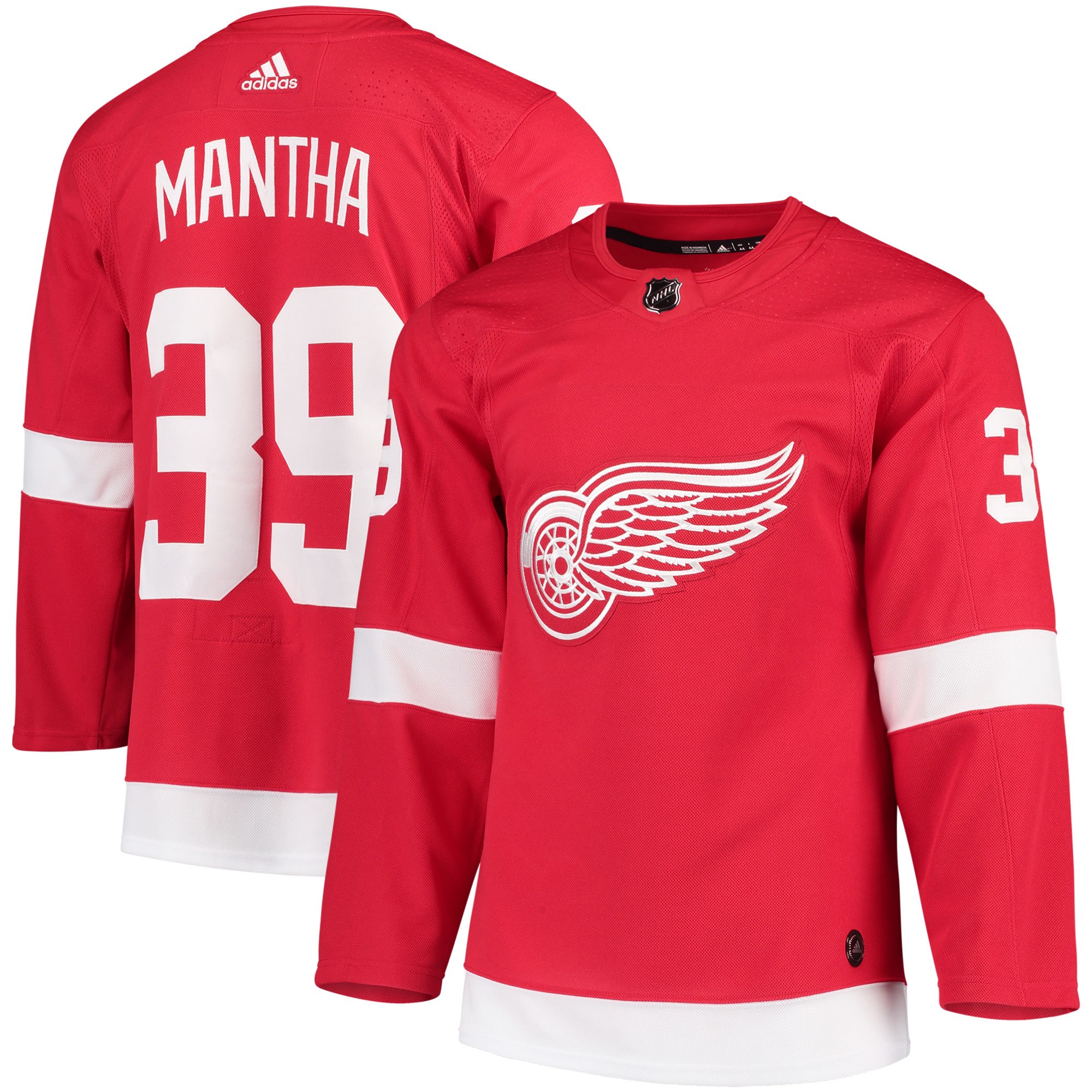 Adidas Dres Detroit Red Wings #39 Anthony Mantha adizero Home Authentic Player Pro Distribúcia: USA