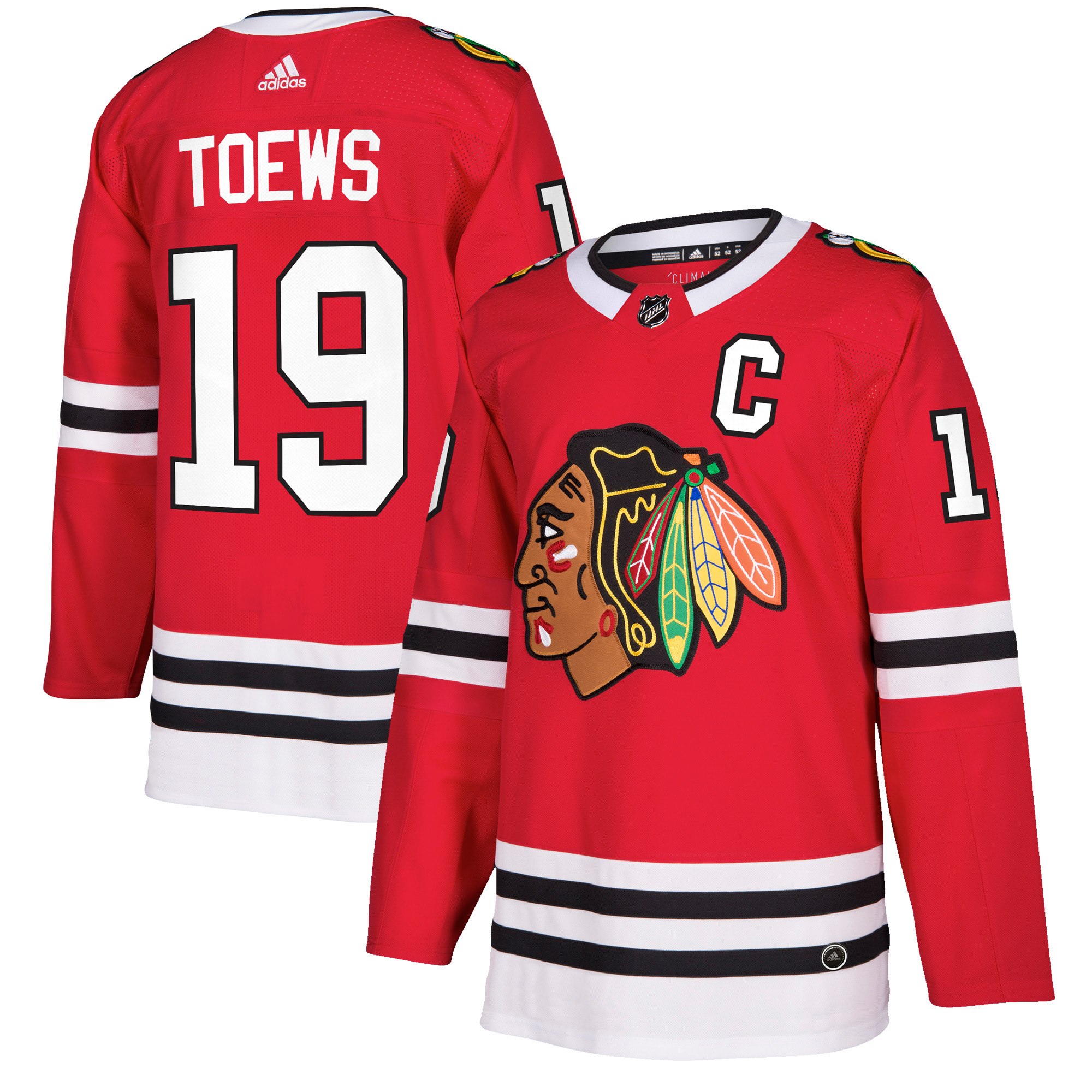 Adidas Dres Chicago Blackhawks #19 Jonathan Toews adizero Home Authentic Player Pro Veľkosť: S, Distribúcia: USA