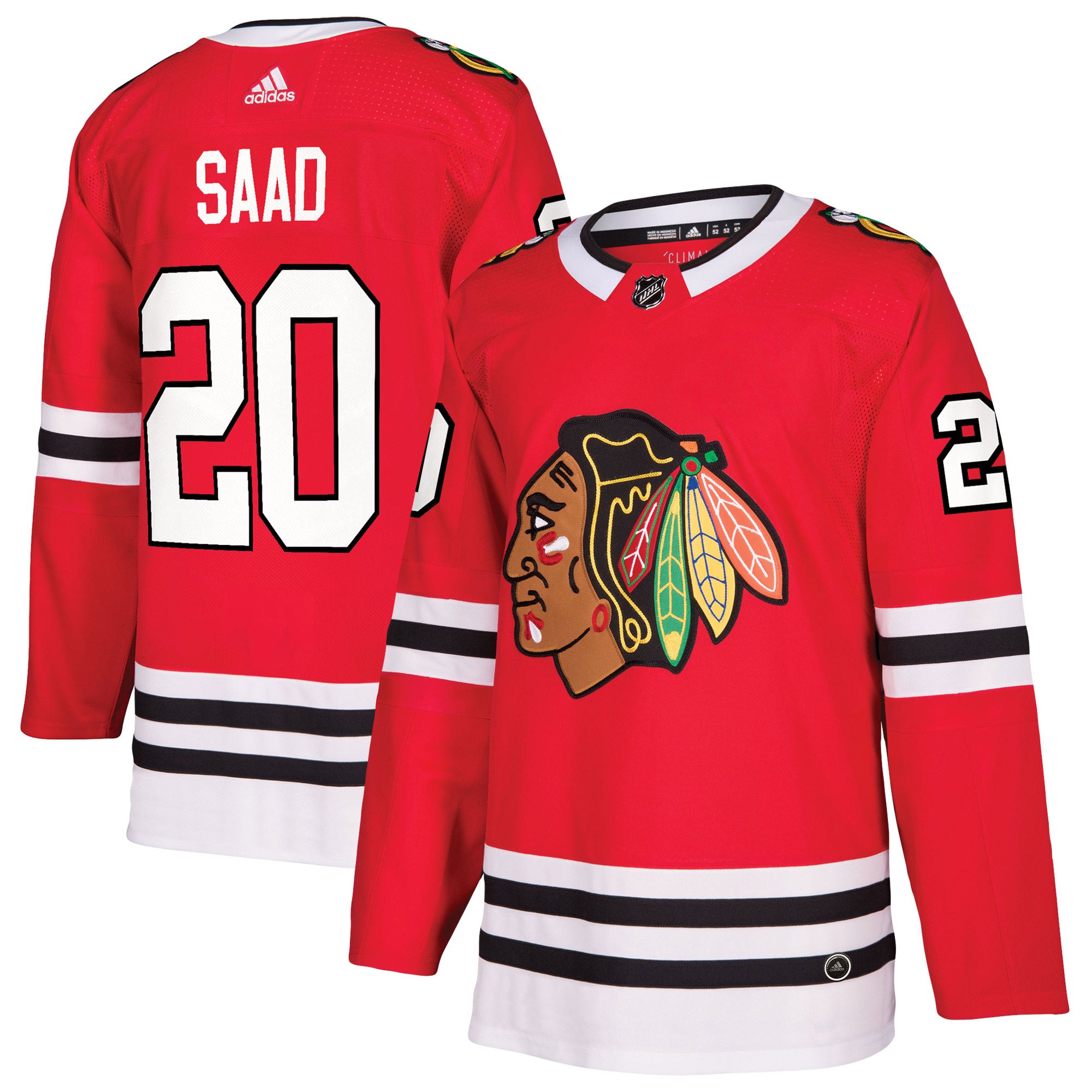 Adidas Dres Chicago Blackhawks #20 Brandon Saad adizero Home Authentic Player Pro Distribúcia: USA