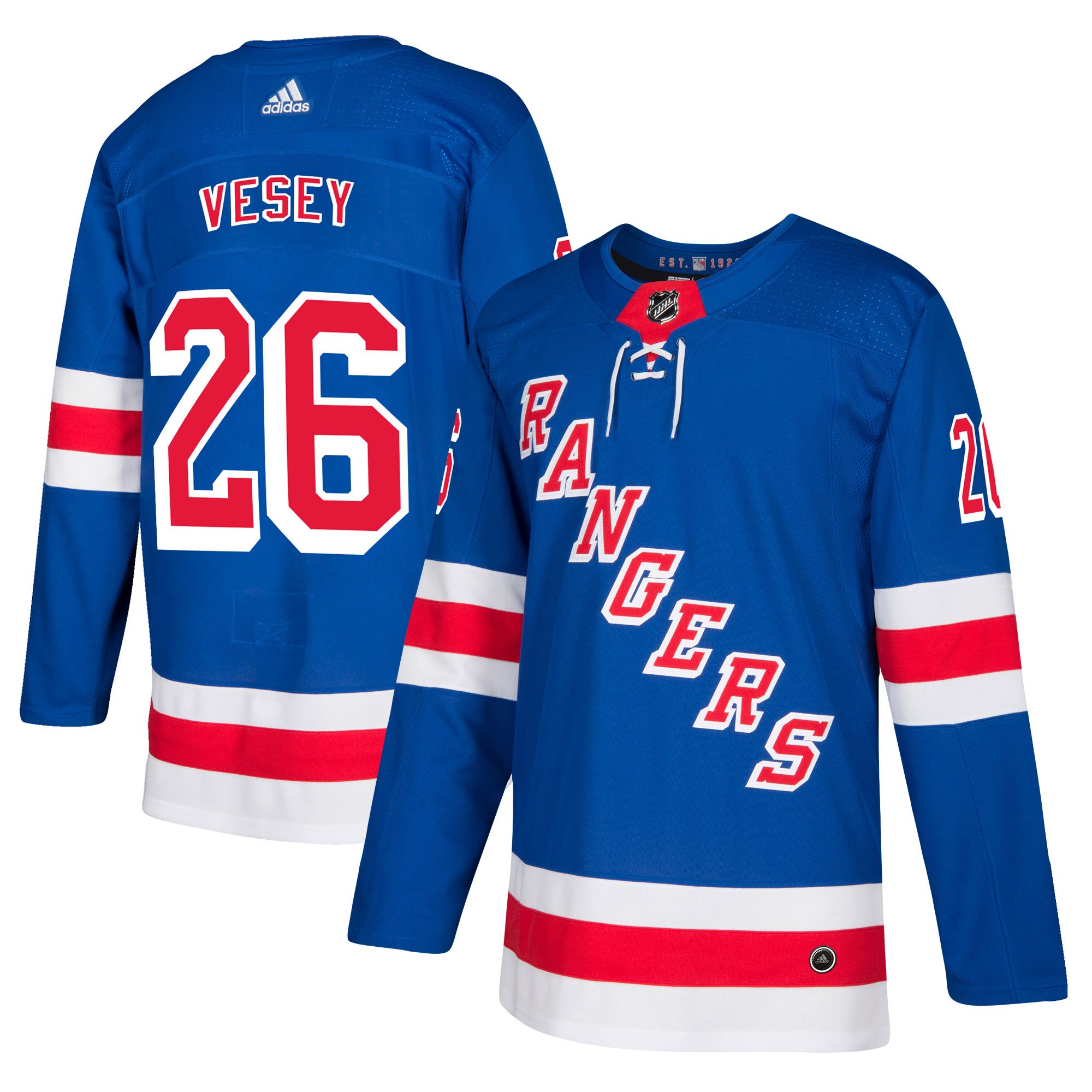 Adidas Dres New York Rangers #26 Jimmy Vesey adizero Home Authentic Player Pro Distribúcia: USA
