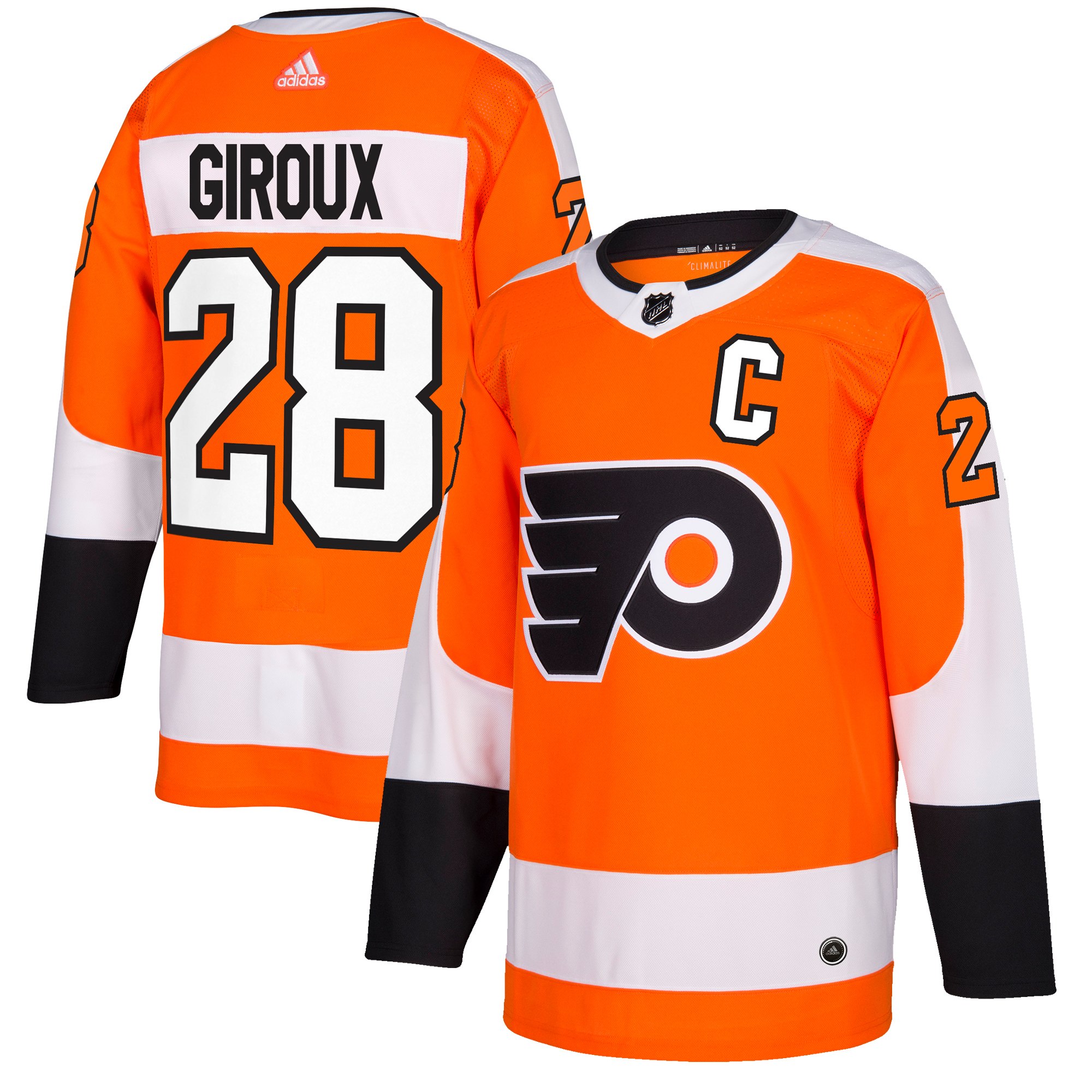 Adidas Dres Philadelphia Flyers #28 Claude Giroux adizero Home Authentic Player Pro Distribúcia: USA