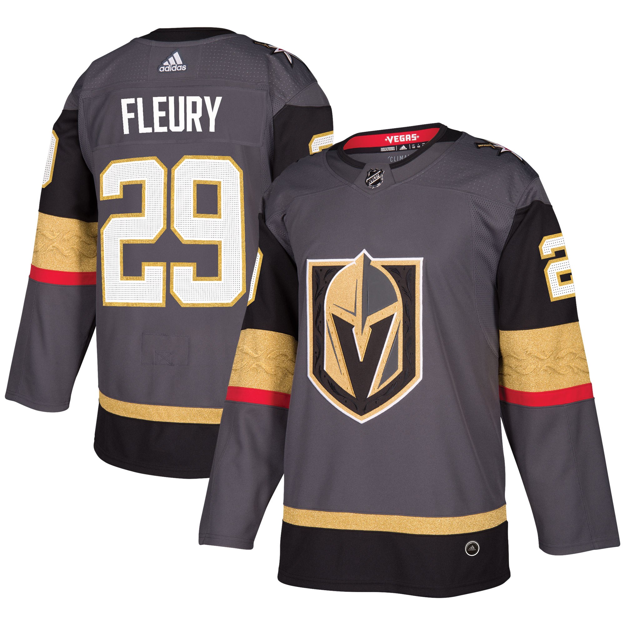 Adidas Dres Vegas Golden Knights #29 Marc-Andre Fleury adizero Home Authentic Player Pro Veľkosť: XS, Distribúcia: USA