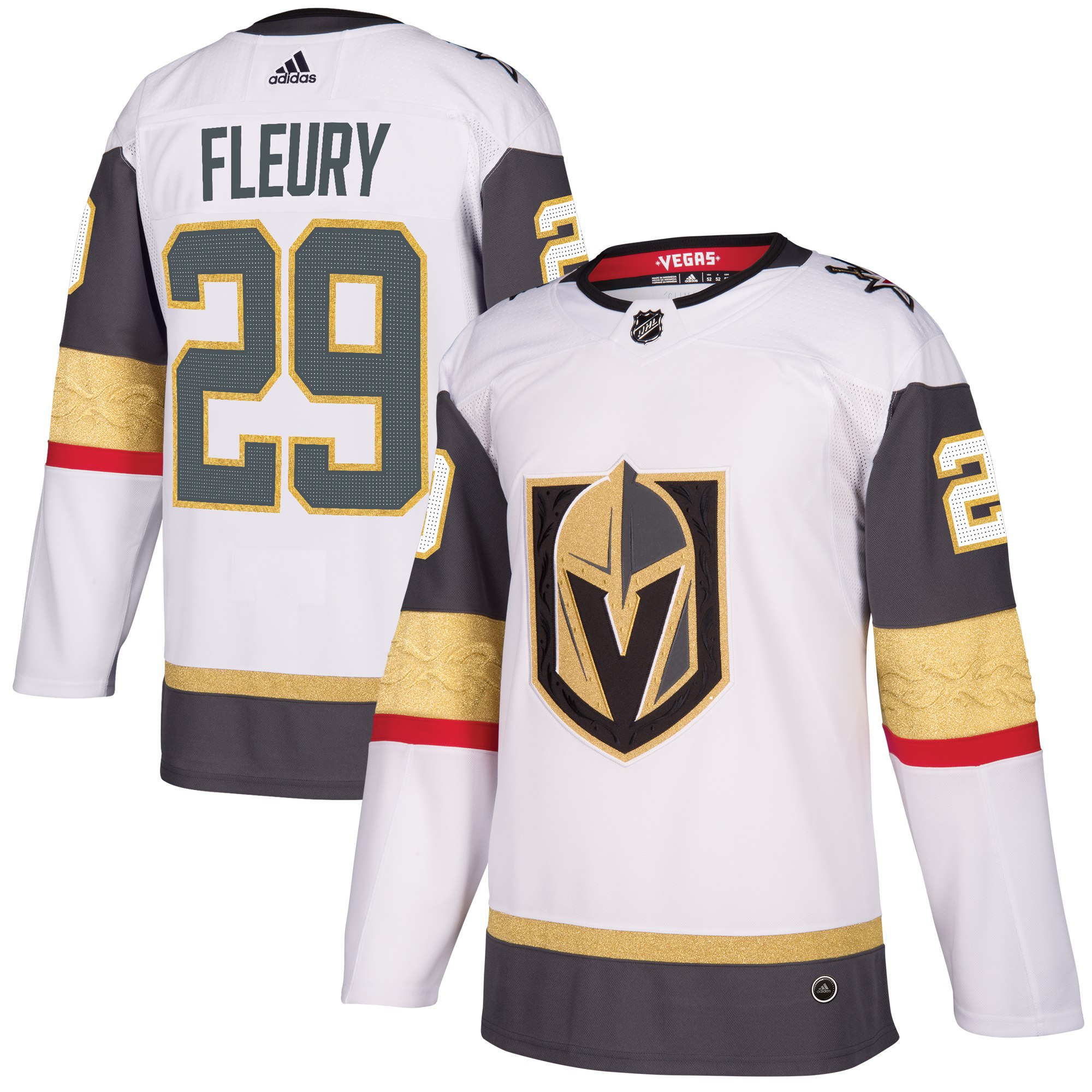 Adidas Dres Vegas Golden Knights #29 Marc-Andre Fleury adizero Away Authentic Player Pro Distribúcia: USA