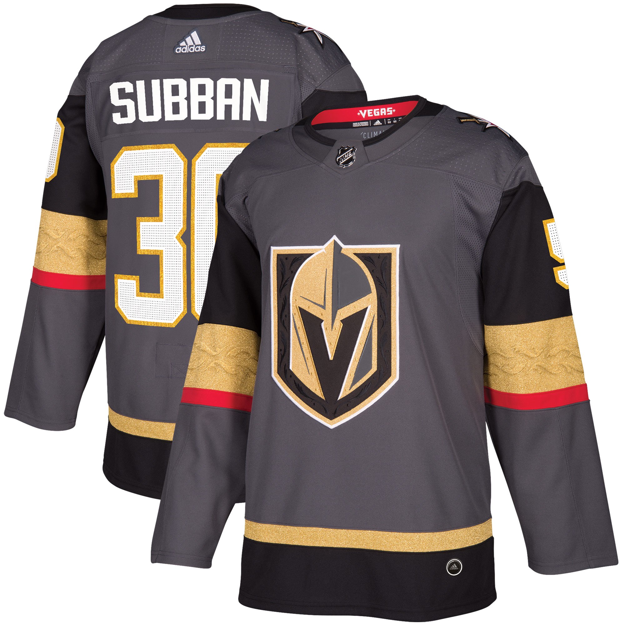 Adidas Pánský dres Vegas Golden Knights NHL #30 Malcolm Subban adizero Home Authentic Player Pro Distribúcia: USA