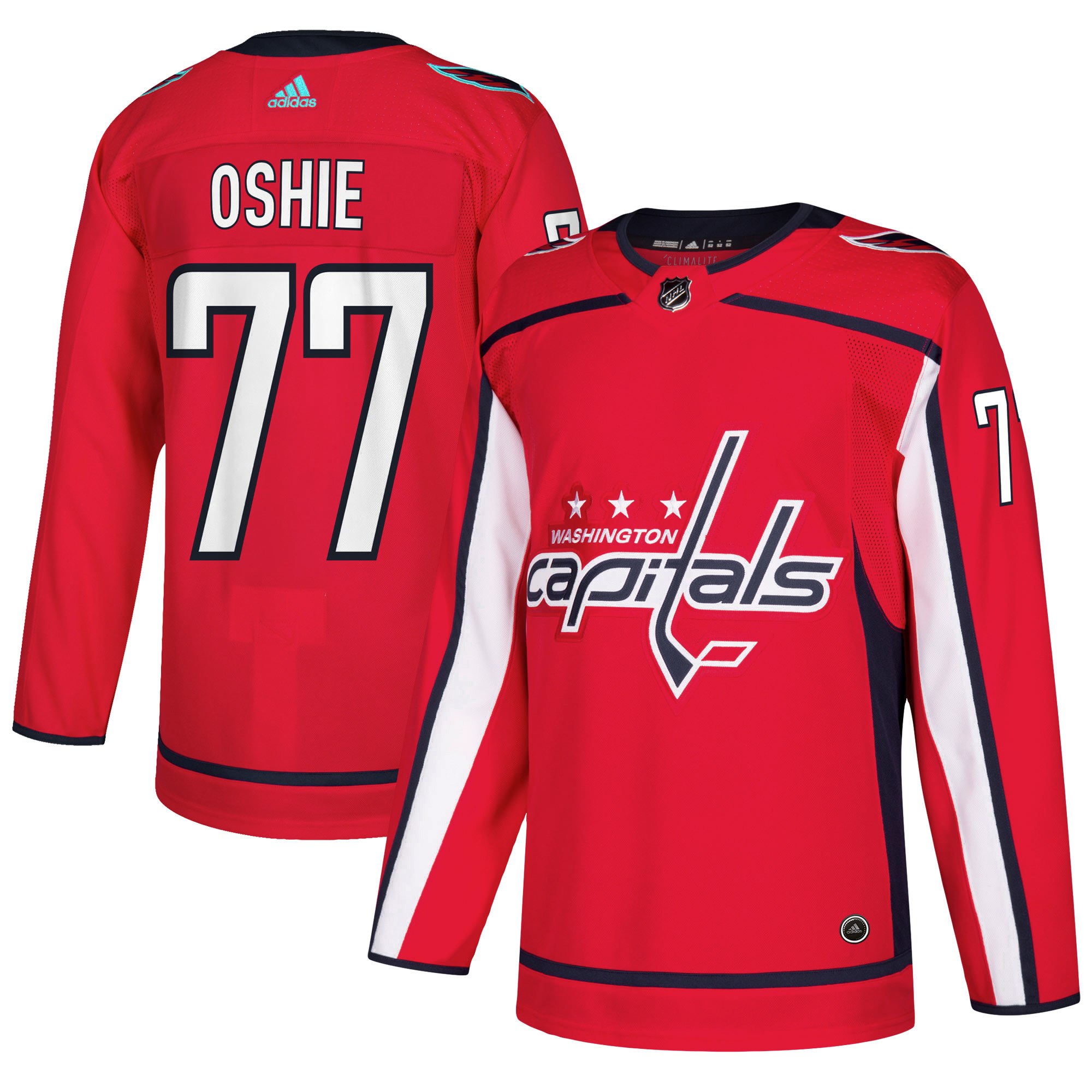 Adidas Dres Washington Capitals #77 TJ Oshie adizero Home Authentic Player Pro Distribúcia: USA