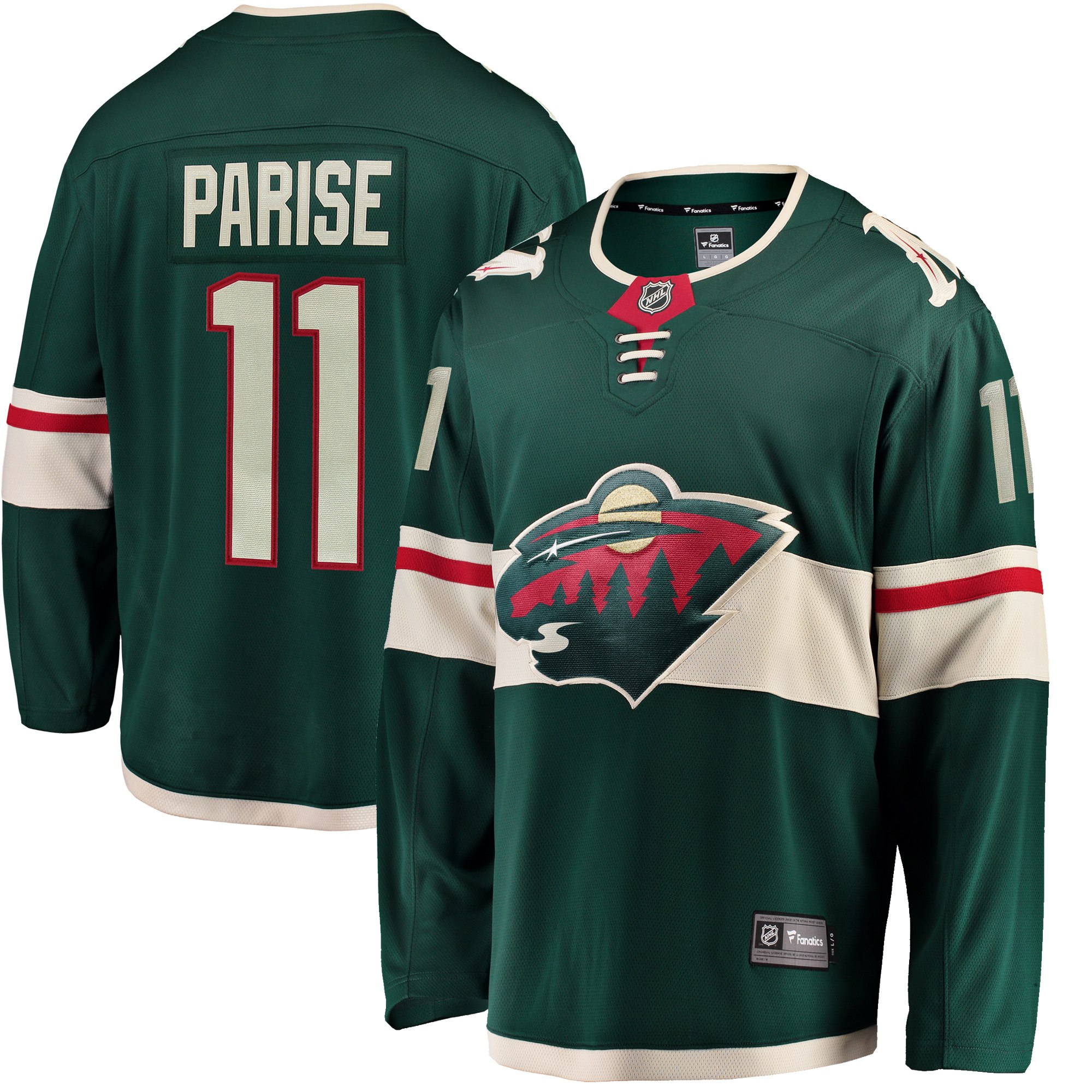 Fanatics Dres Minnesota Wild #11 Zach Parise Breakaway Alternate Jersey Veľkosť: XS, Distribúcia: USA