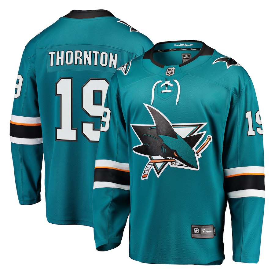 Fanatics Dres San Jose Sharks #19 Joe Thornton Breakaway Alternate Jersey Veľkosť: M, Distribúcia: USA