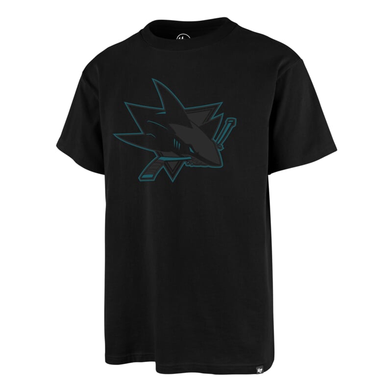 47 Brand Tričko San Jose Sharks Imprint Echo Tee Dark Veľkosť: S