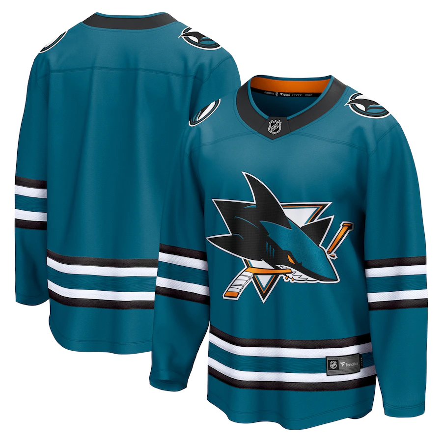 Fanatics Dres San Jose Sharks Breakaway Home Jersey Teal Veľkosť: XXXL