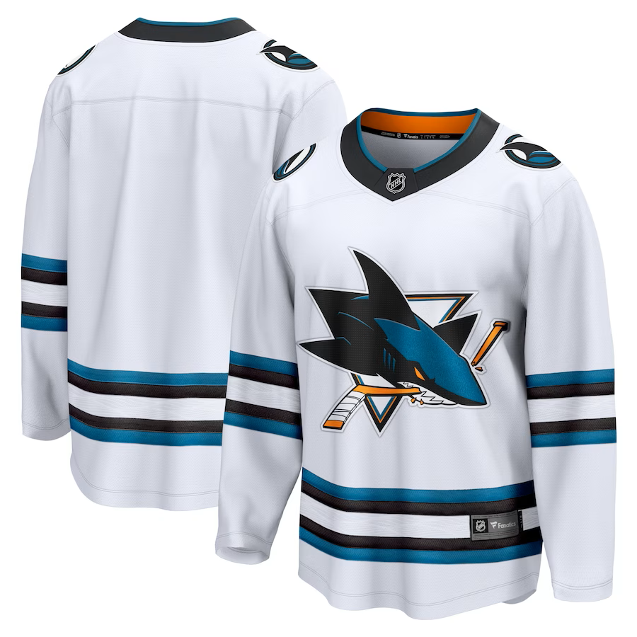 Fanatics Dres San Jose Sharks Breakaway Away Jersey White Veľkosť: XXL