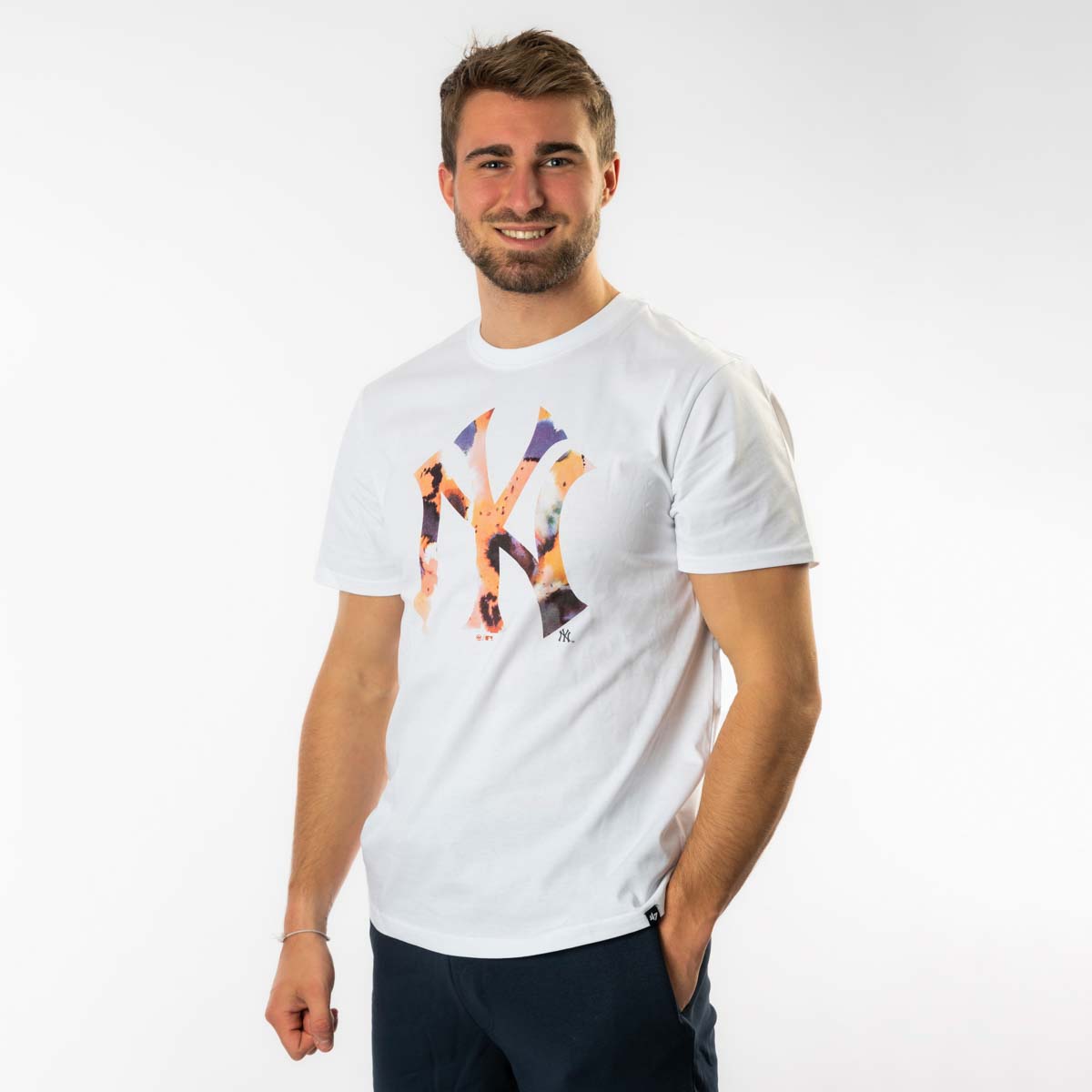 47 Brand Pánske Tričko New York Yankees Day Glow ’47 ECHO Tee Veľkosť: M