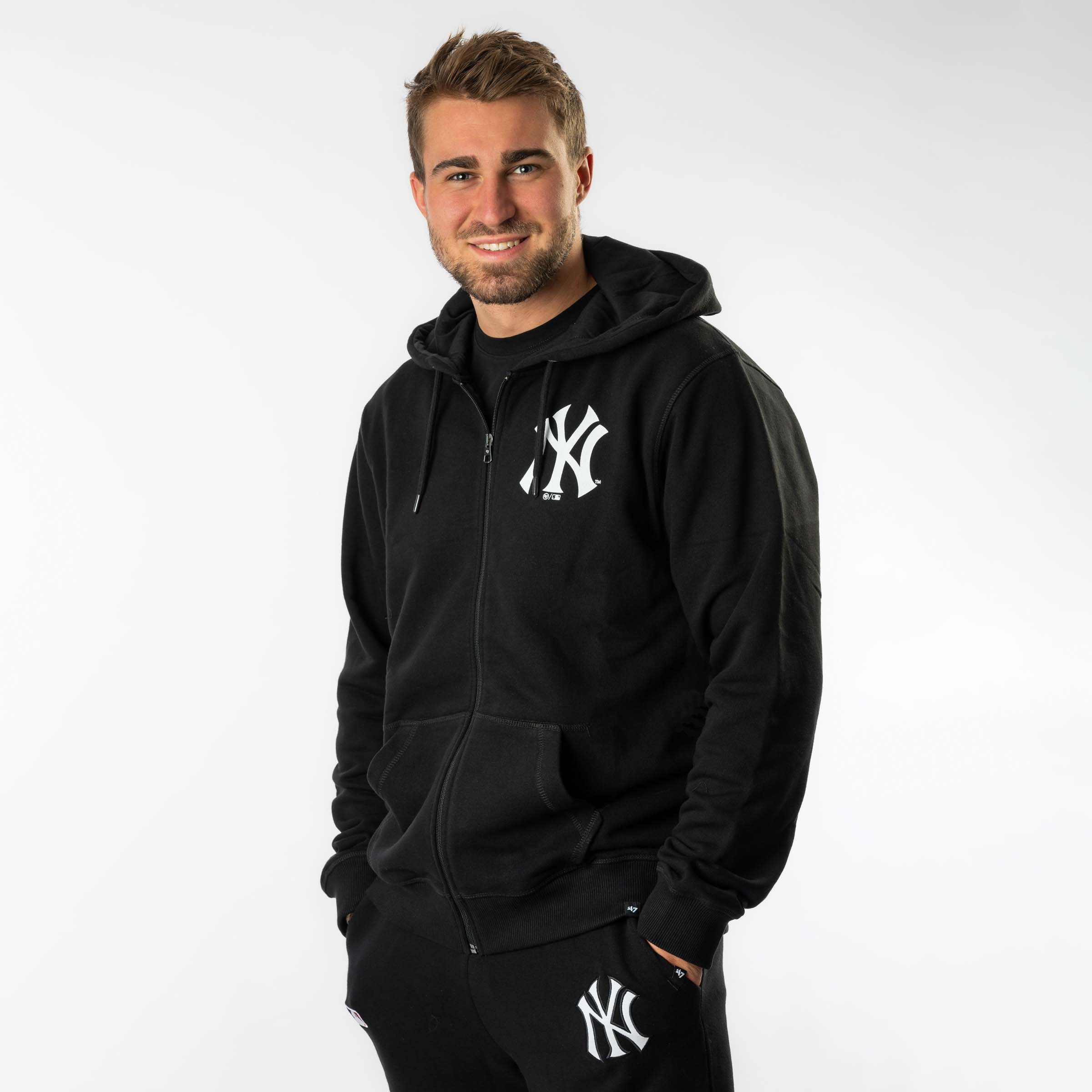 47 Brand Pánská mikina New York Yankees MLB Imprint ’47 HELIX FULL ZIP Hood Veľkosť: L