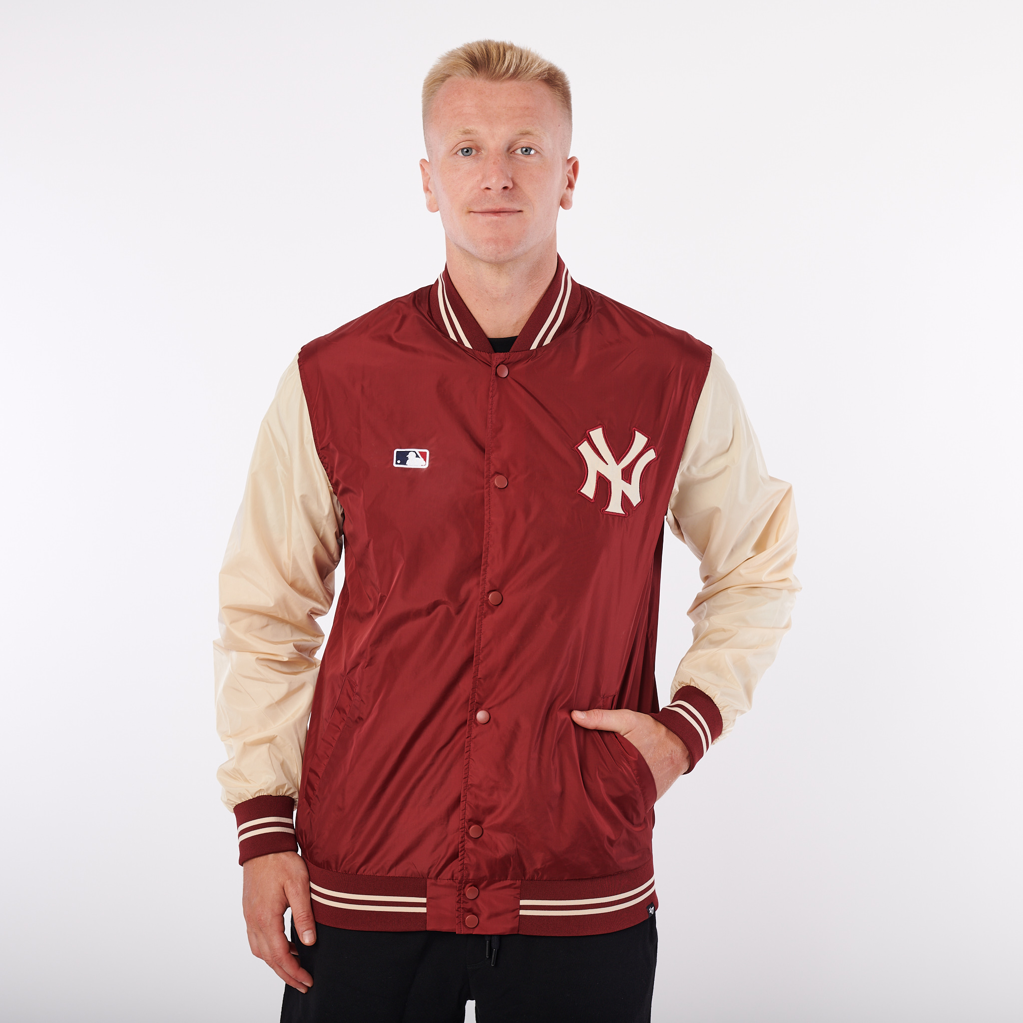 47 Brand Pánska Bunda New York Yankees Core ’47 DRIFT Track Jacket Veľkosť: XL