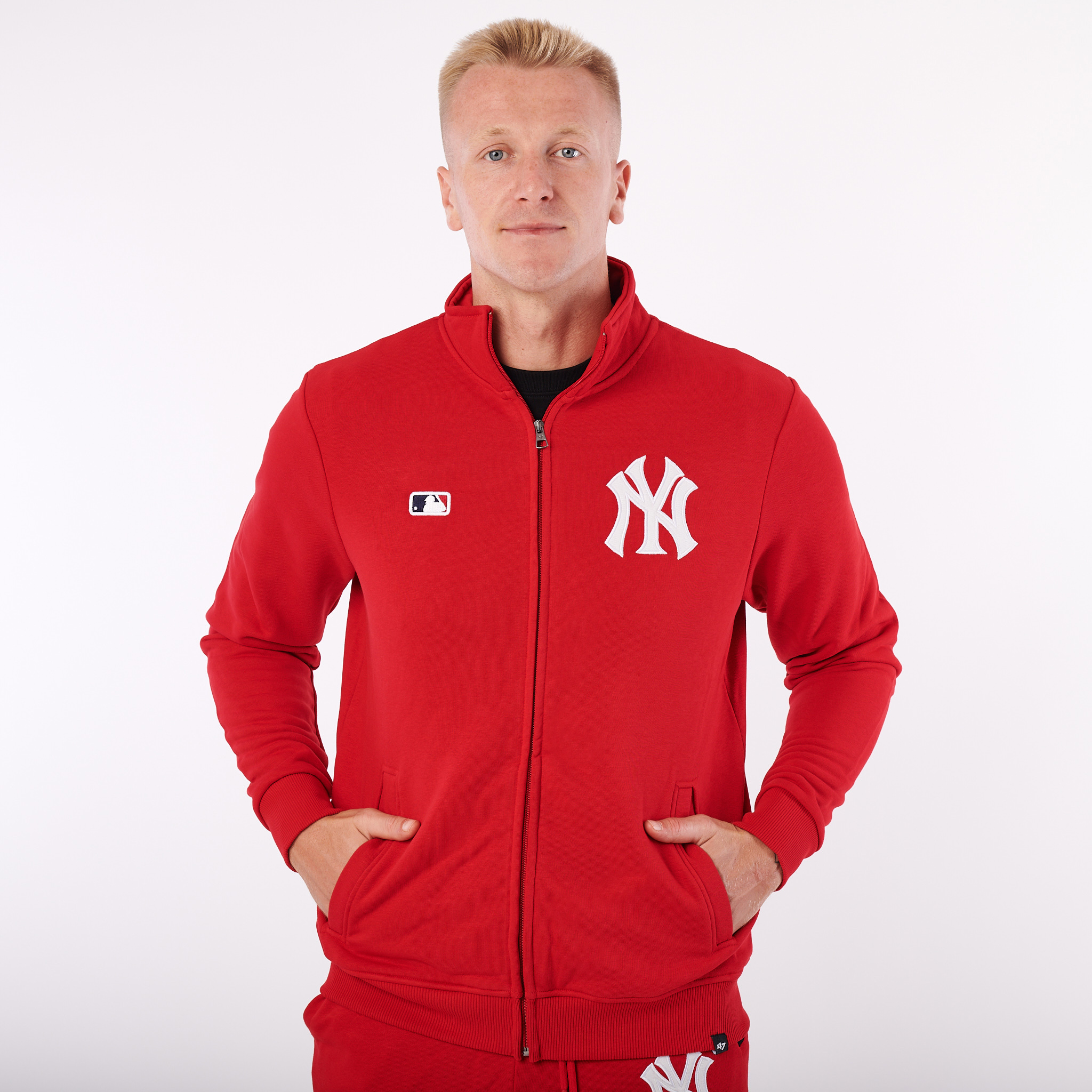 47 Brand Pánská bunda New York Yankees MLB Embroidery ’47 Helix Track Jacket Veľkosť: M